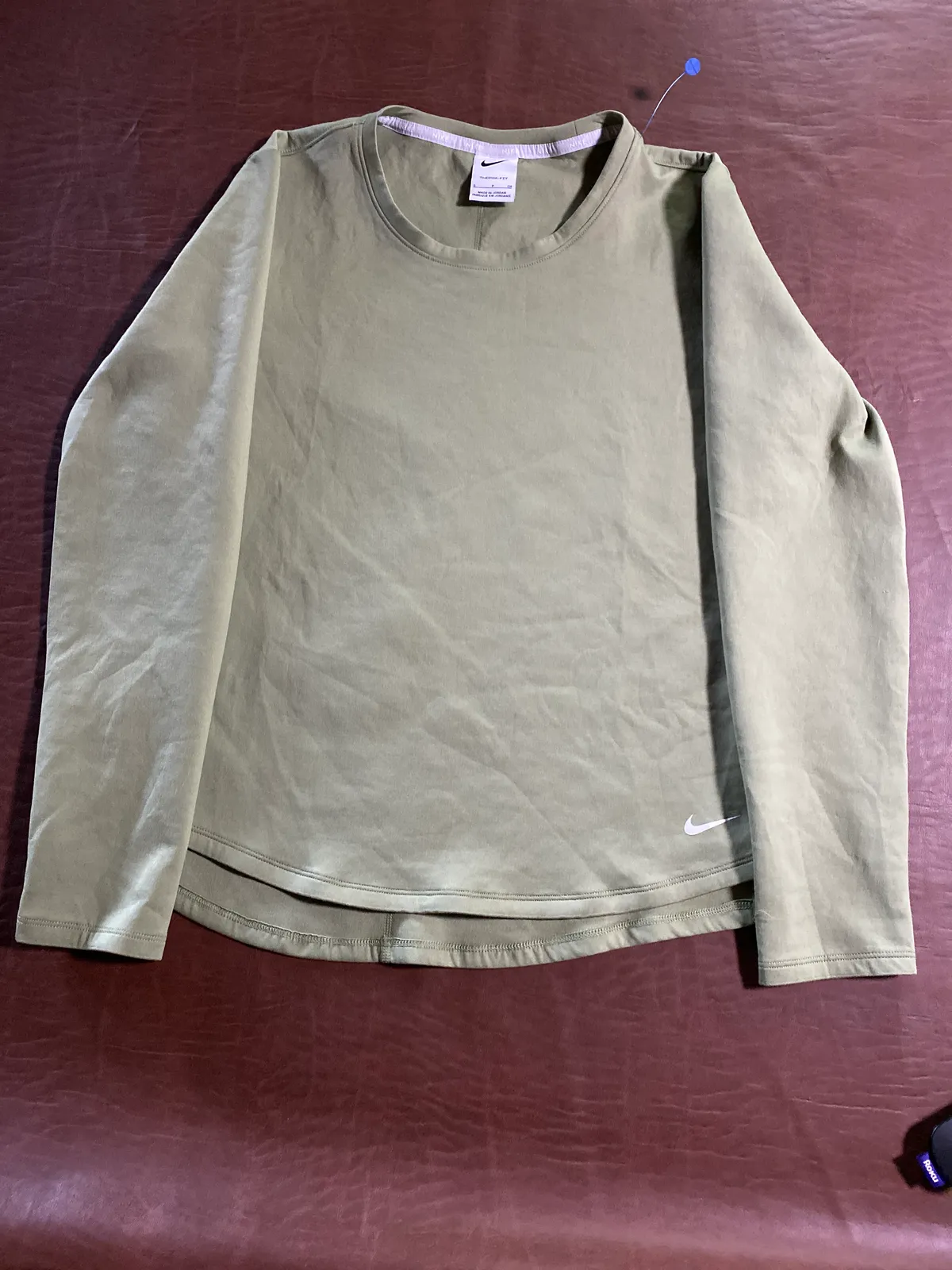 Nike Therma-Fit olive shirt
