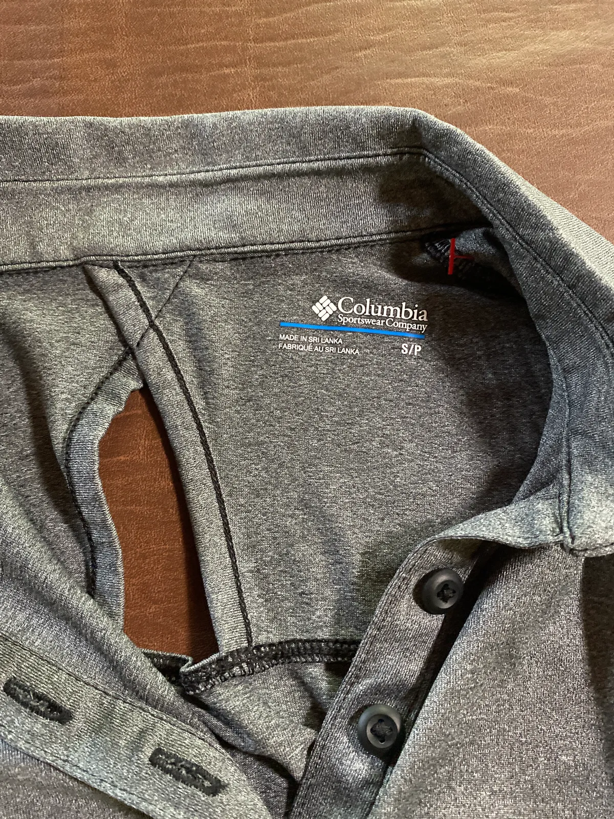 Columbia open back/vented shirt