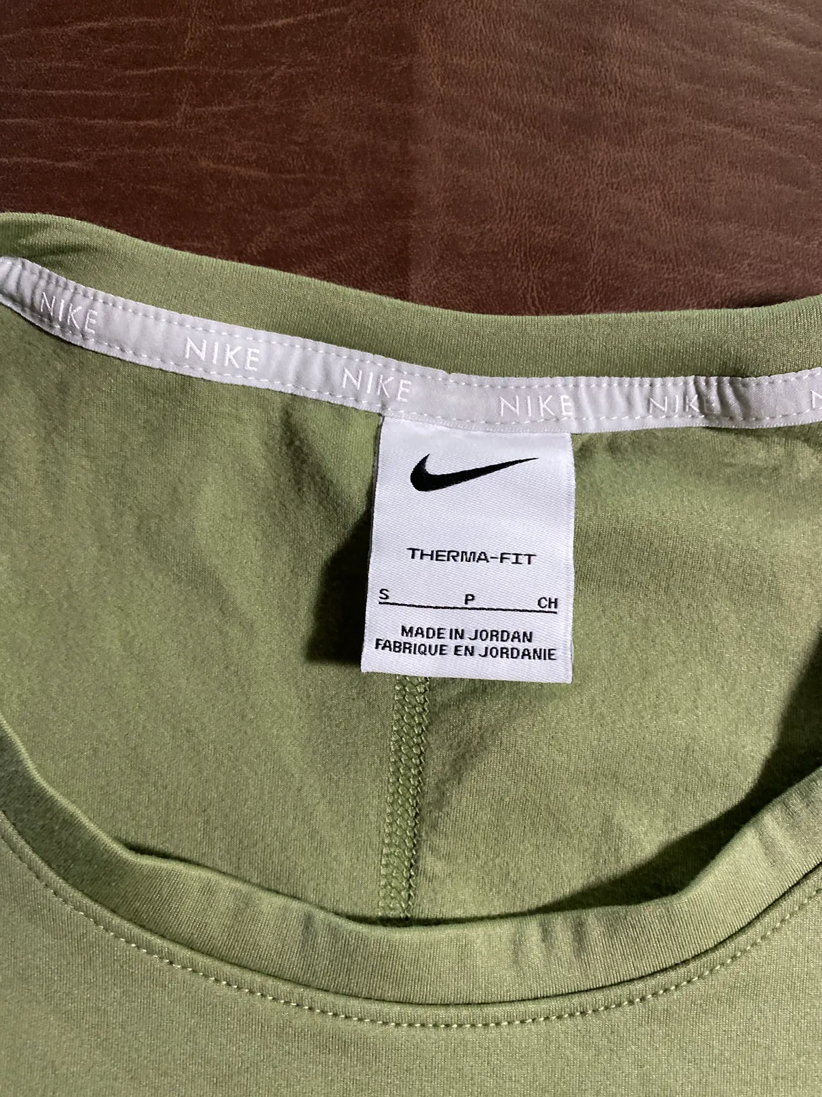 Nike Therma-Fit  olive shirt