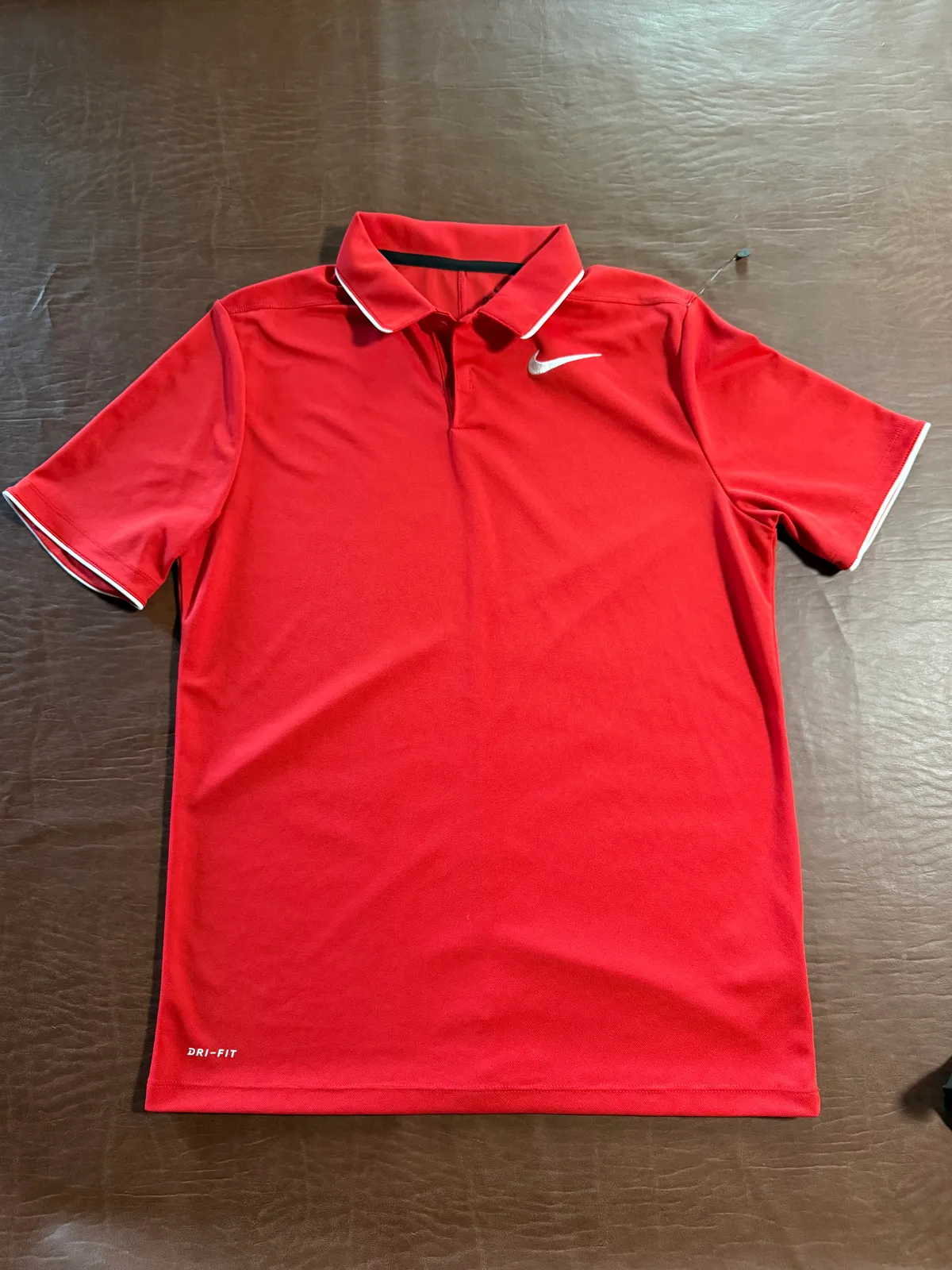 Nike Dri-FIT Red Polo Shirt – Youth XL